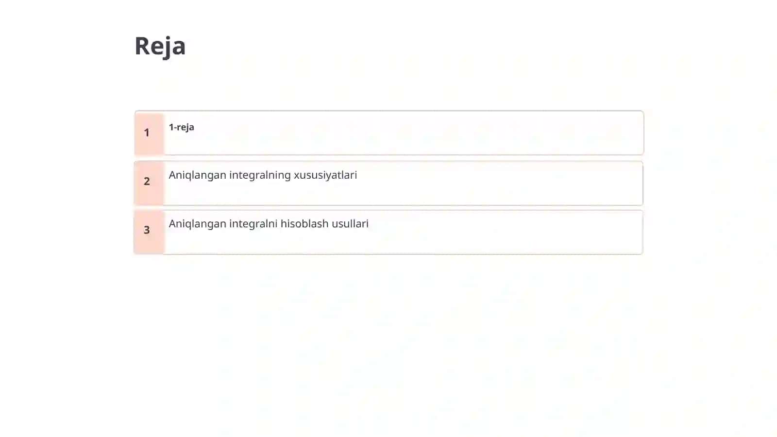 Aniqlangan integral 2