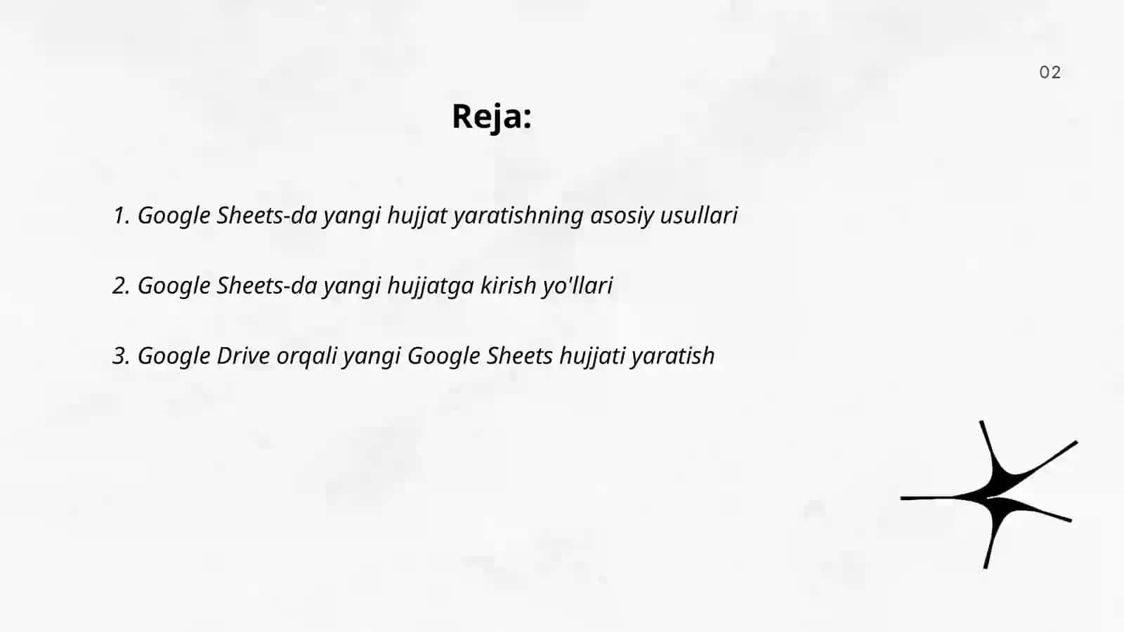 Google Sheets-da yangi hujjat yaratishning asosiy usullari 2