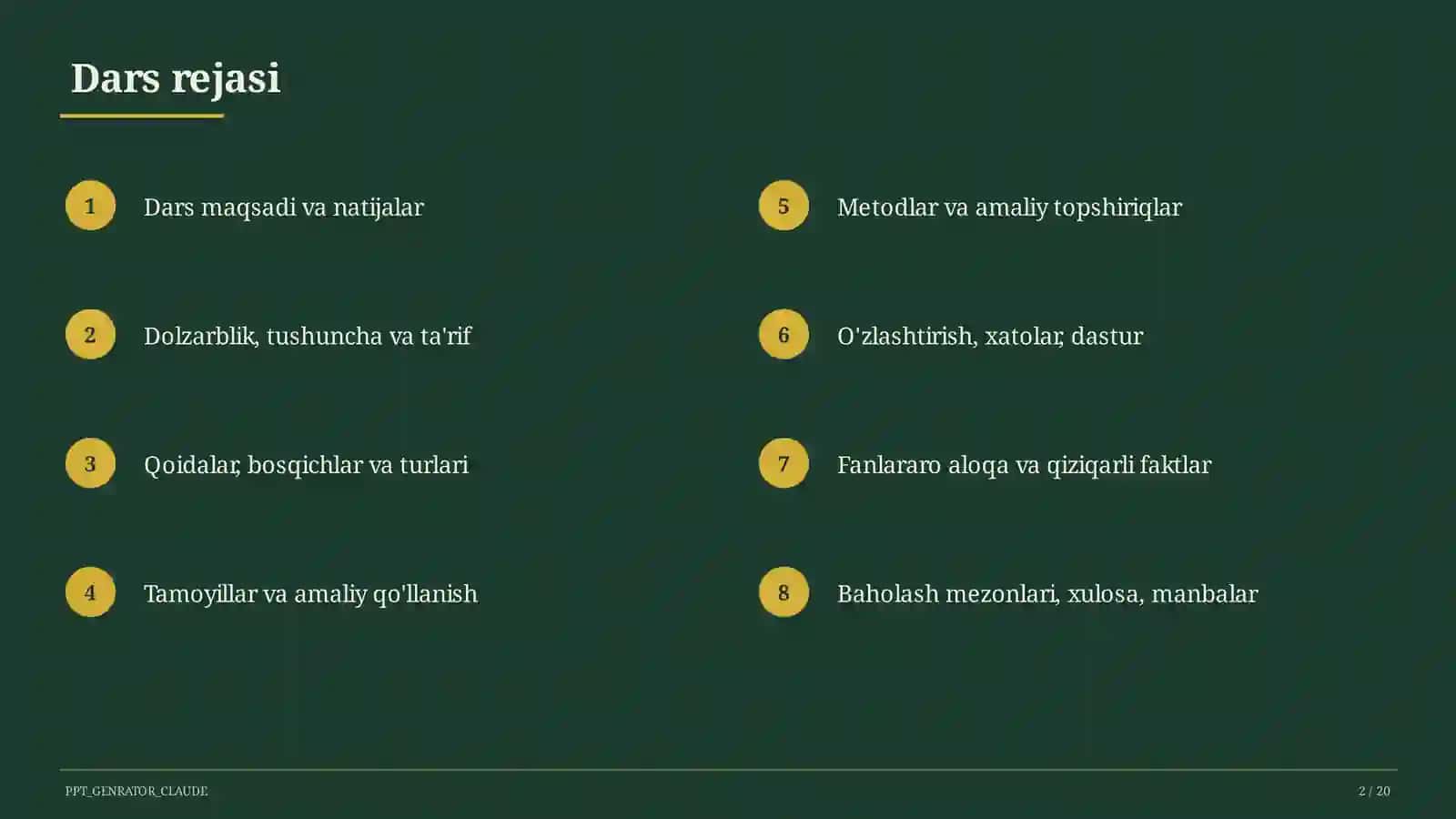 Travelling and transport (6-sinf) 2