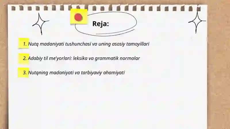 Nutq madaniyati va adabiy til me'yorlari 2