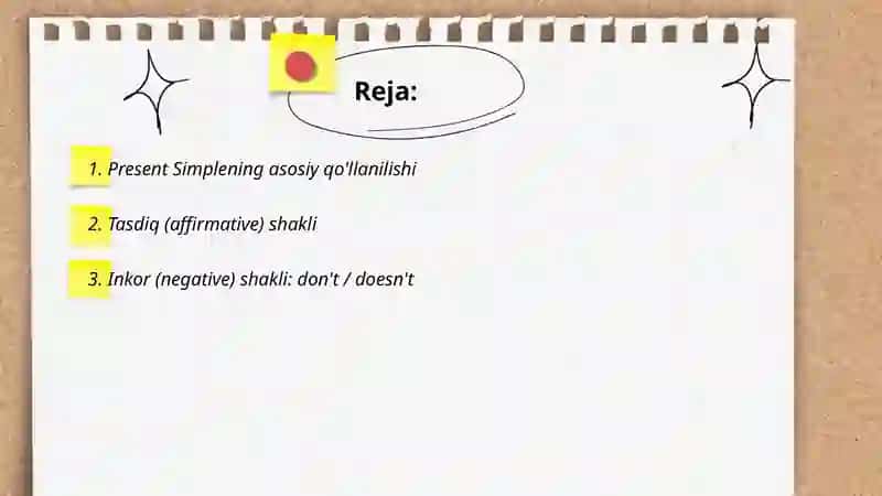Present Simple 2