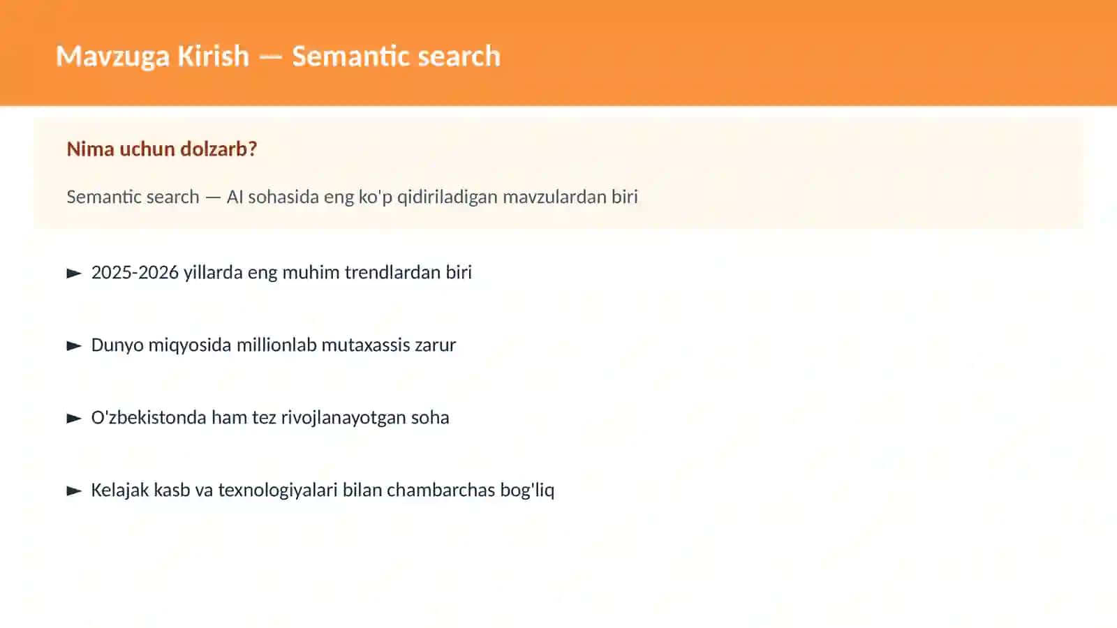 Semantic search 2