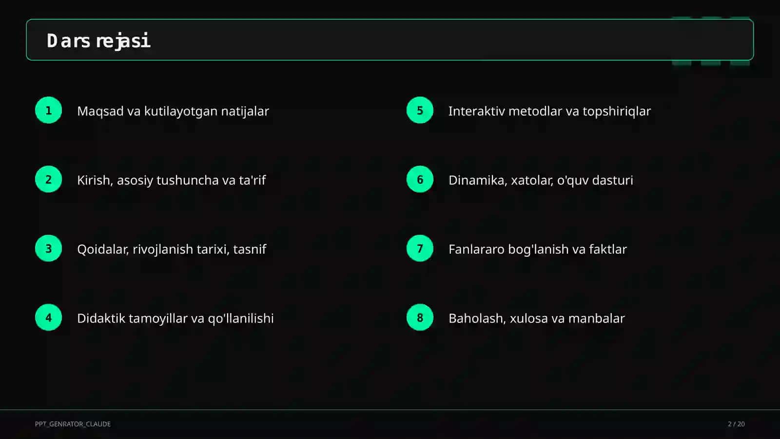 Soat va vaqt (1-sinf) 2