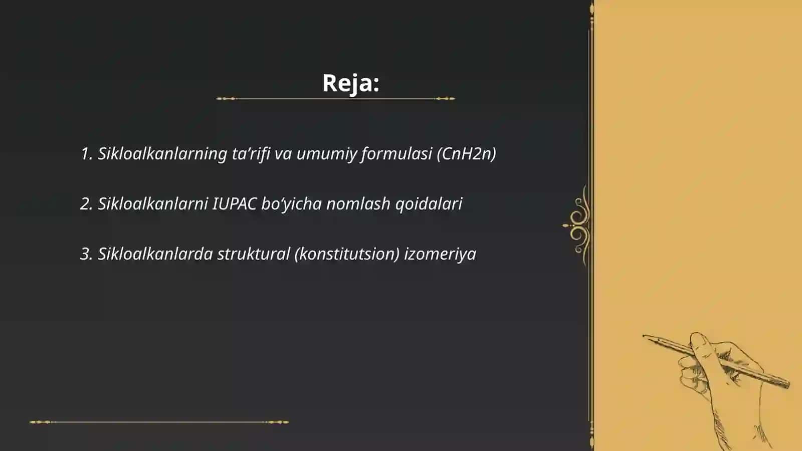 Siklo alkanlar 2