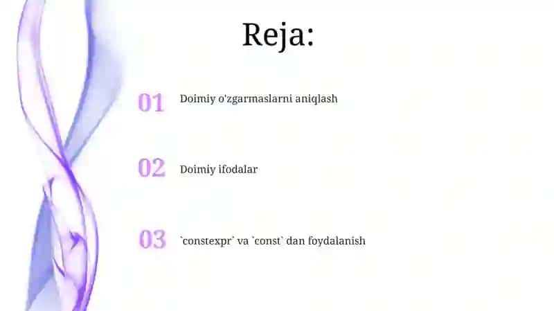 C++ dakonstantalar 2