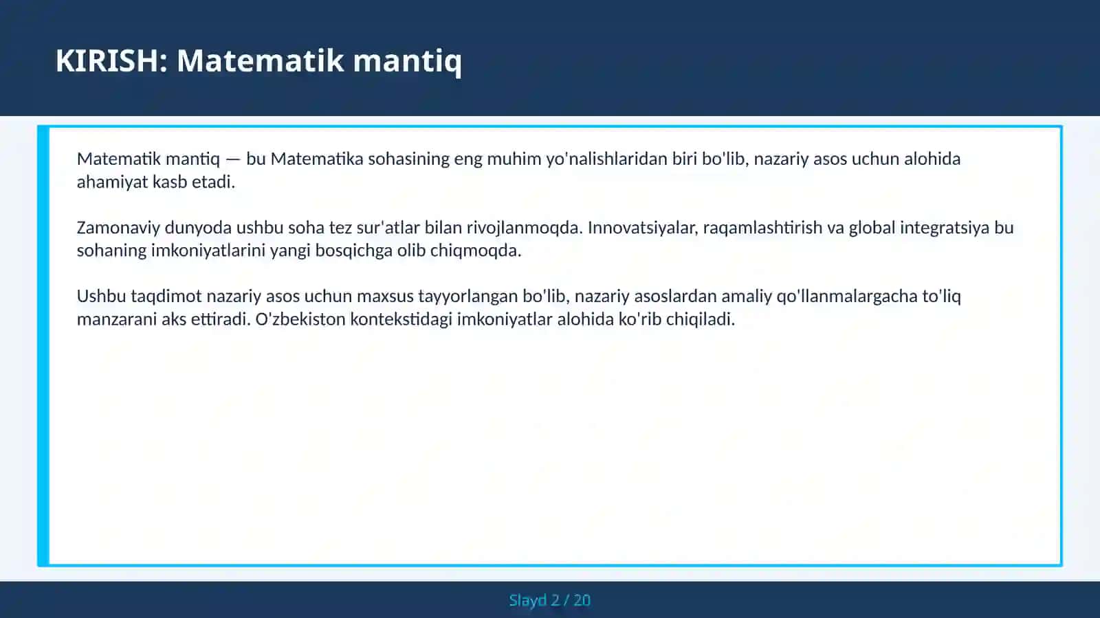 Matematik mantiq 2