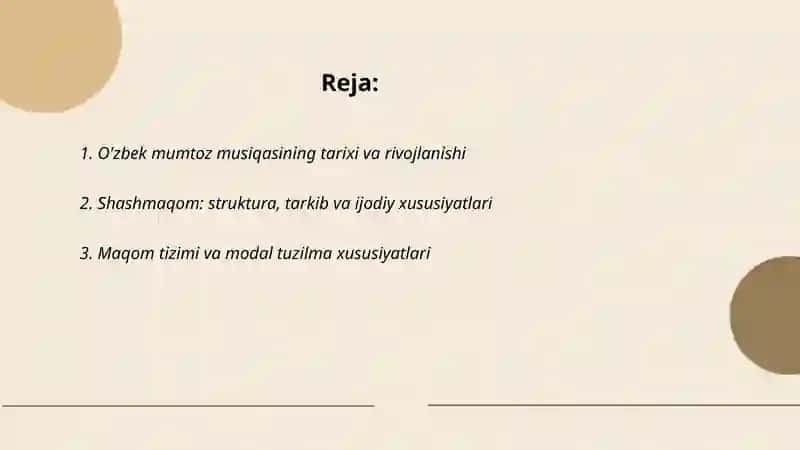 O'zbek mumtoz musiqasi va uningxususiyatlari 2