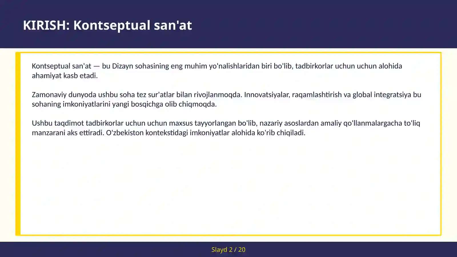 Kontseptual San'at 2