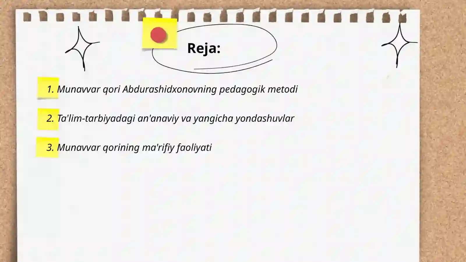Munavvar qori Abdurashidxonovning pedagogik qarashlari 2