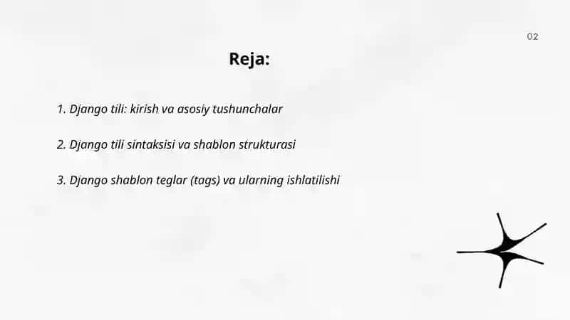 Django tili 2