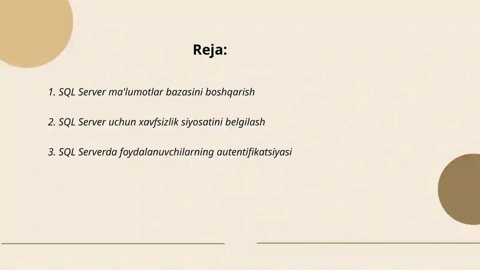 SQL SERVER berilganlariga raqamli sertifikatlarni qo'llash 2