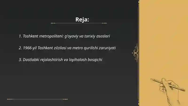 Toshkent metropolitenining rivojlanish bosqichlari 2