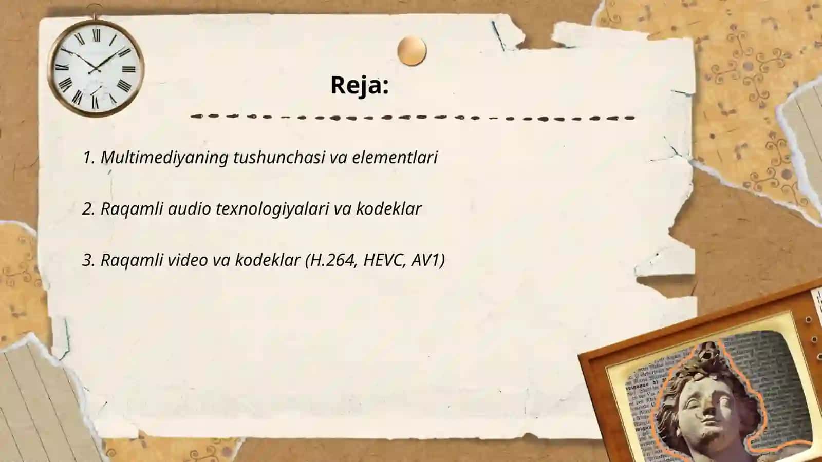 Ahborot tehnalogiyalarida Multimedya tehnalogiyalari 2