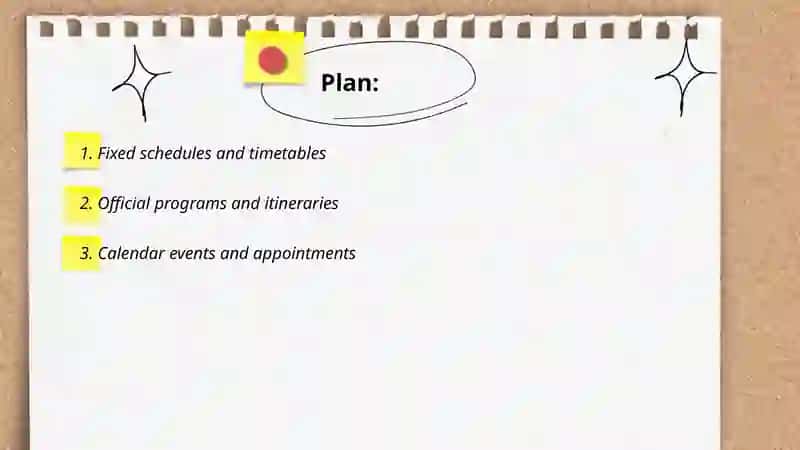 Simple Present for Future Events 2
