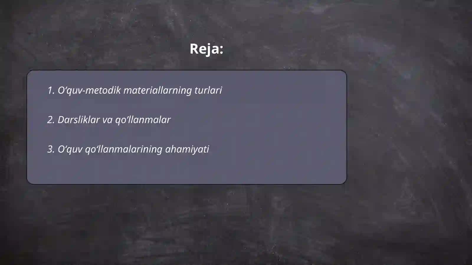 Oʻquv-metodik materiallar 2