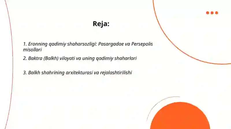 Eron, Baktra shaharlari. Qadimgi Hindiston shaharsozligi 2