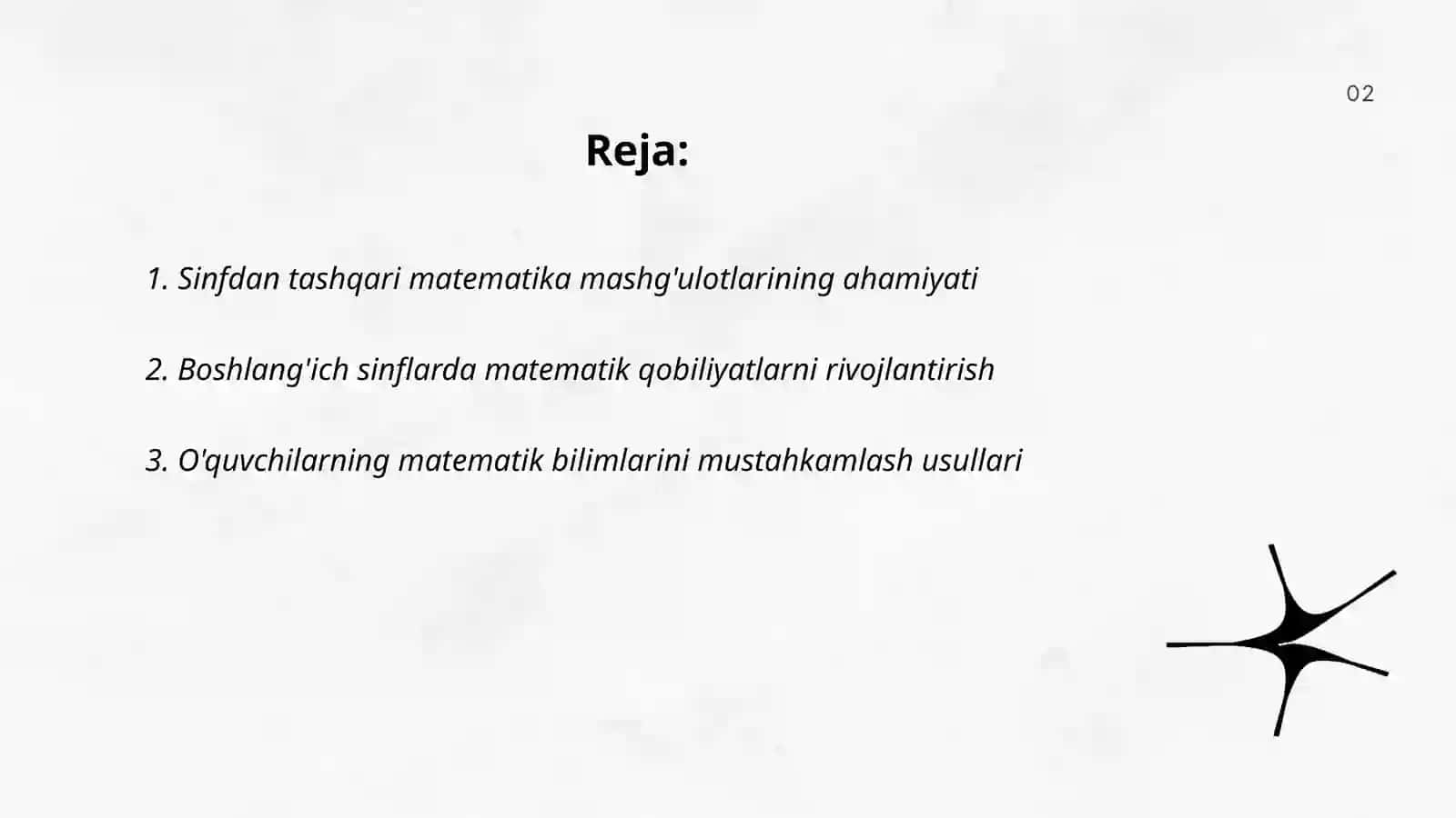 Boshlang’ich sinflarda matematikadan sinfdan tashqari ishlarni tashkil etishning maqsad va vazifalari 2