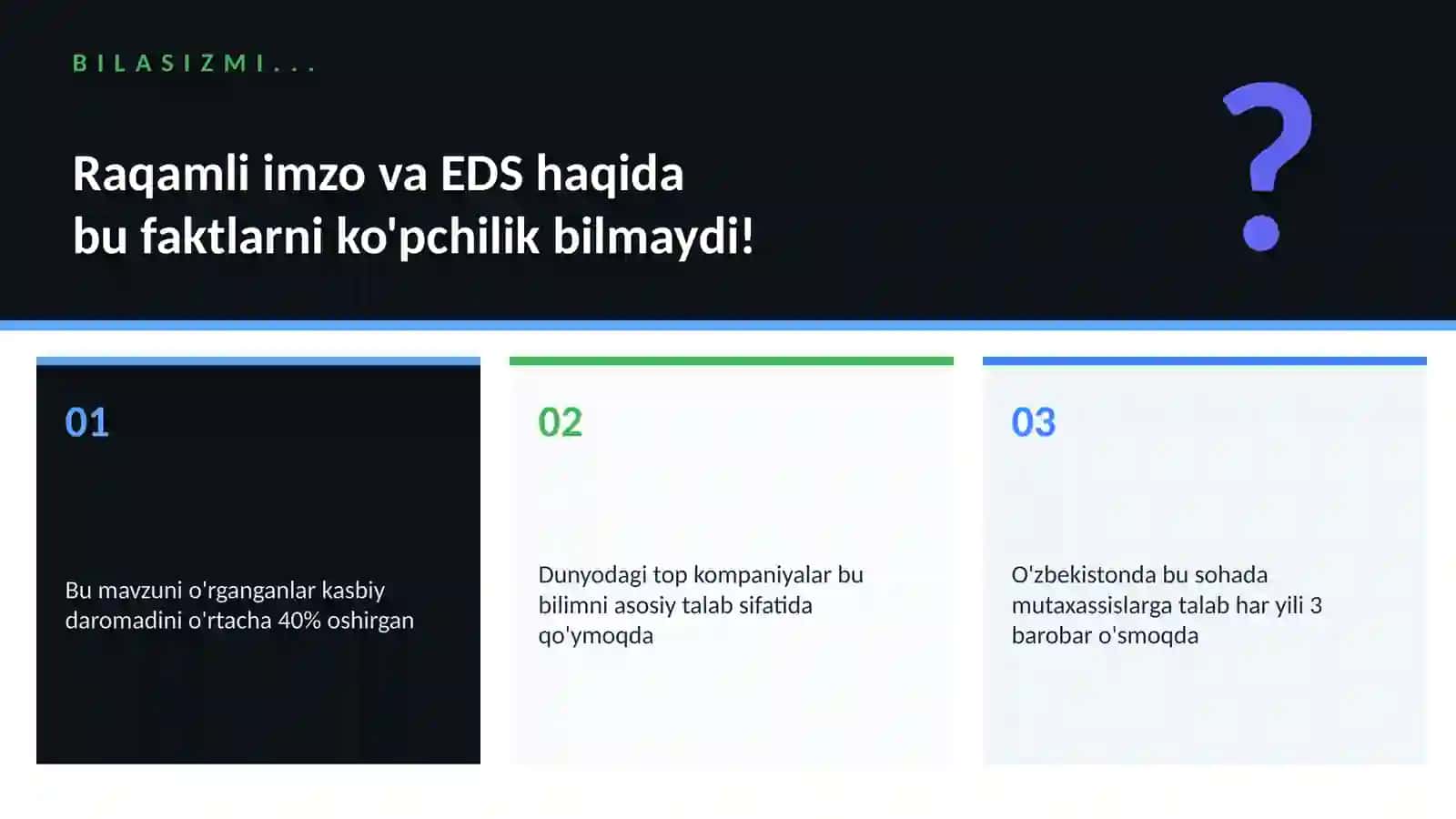 Raqamli imzo va EDS 2