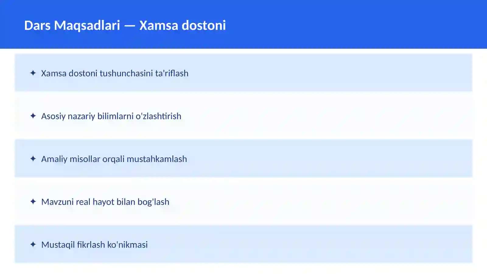 Alisher Navoiy dars ishlanma 2