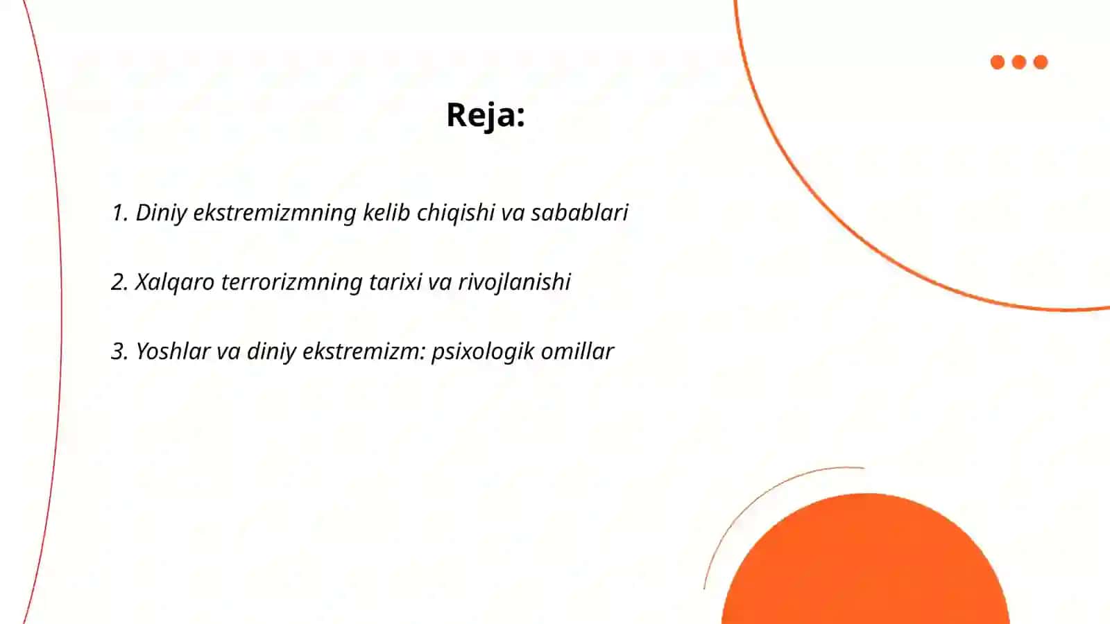 Diniy ekstrimizm va xalqaro terrorizm - yoshlar kelajagiga tahdid 2