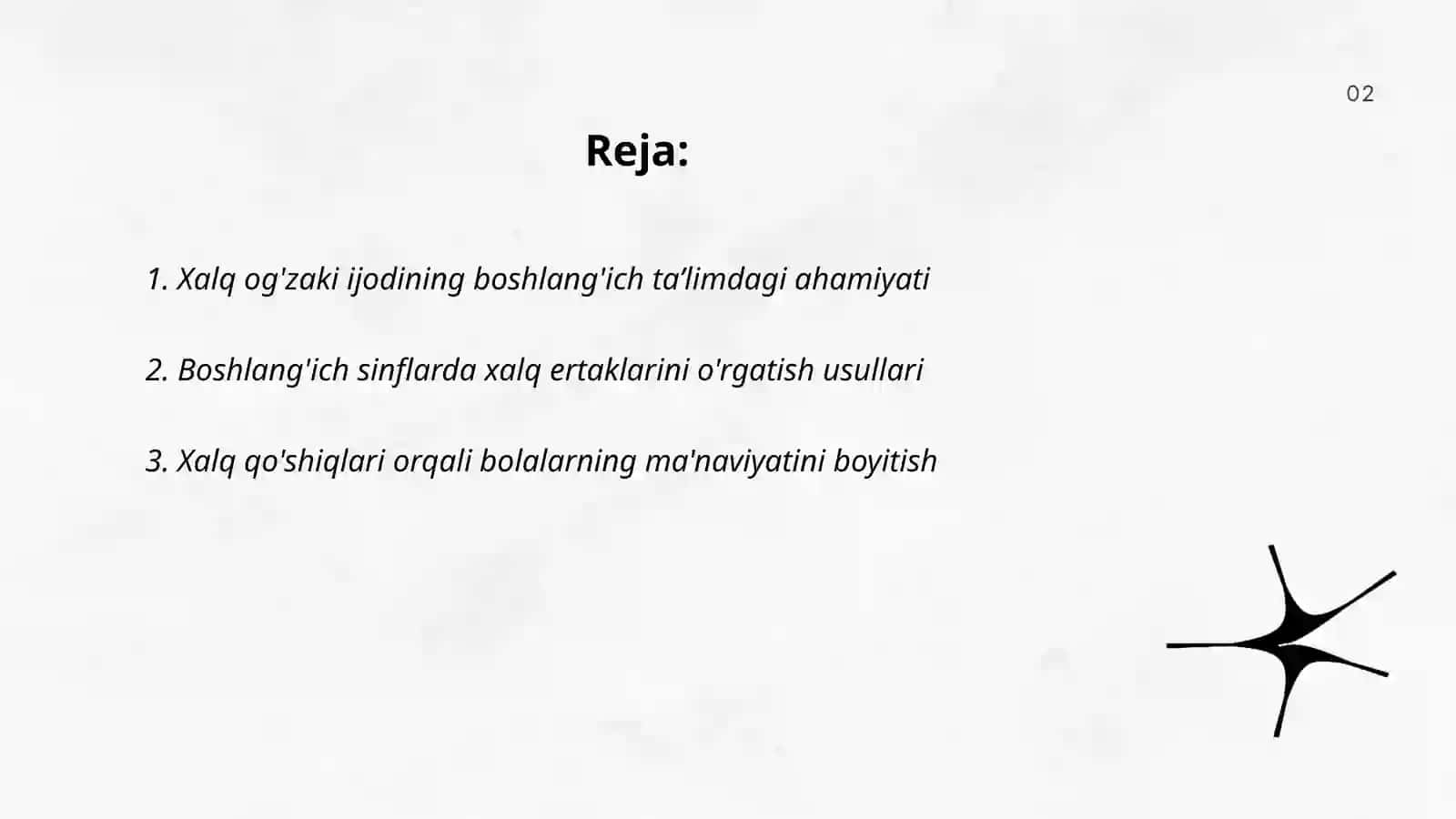 Boshlang'ich sinflarda xalq og'zaki ijodi ustida ishlash metodikasi 2