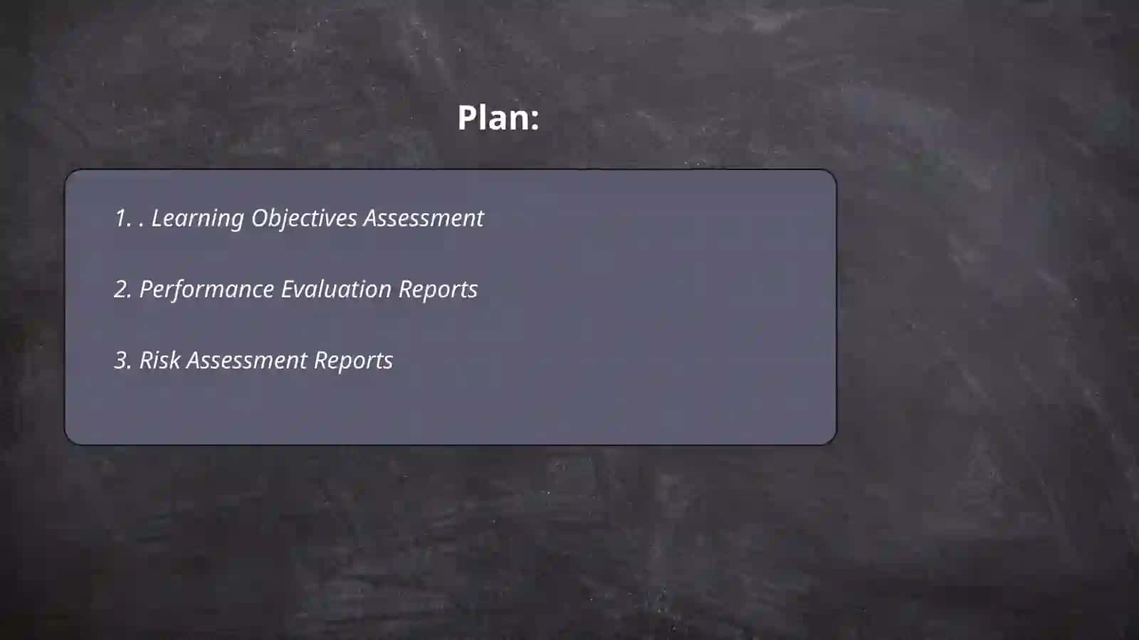 Learning Objectives Assessment 2
