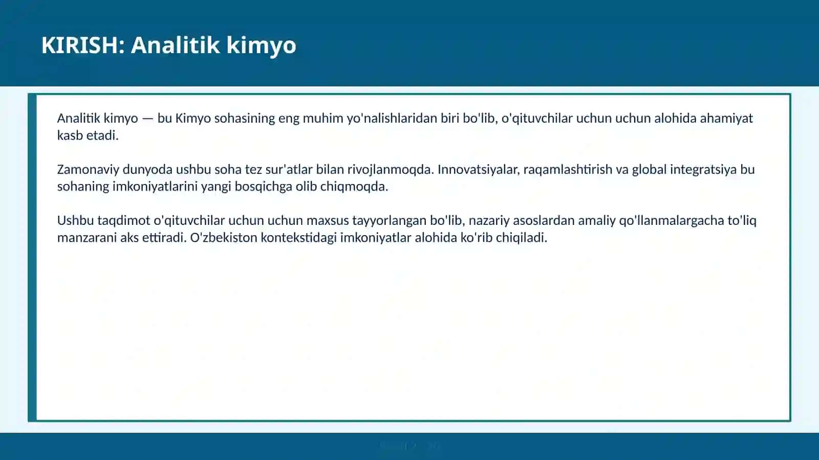 Analitik kimyo - Titrimetrik 2