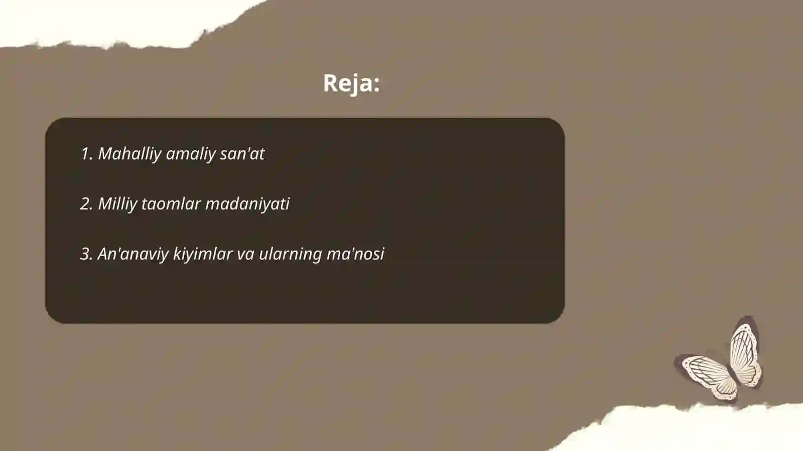 Dunyo xalqlari madaniyati va umumiylik farqlari 2
