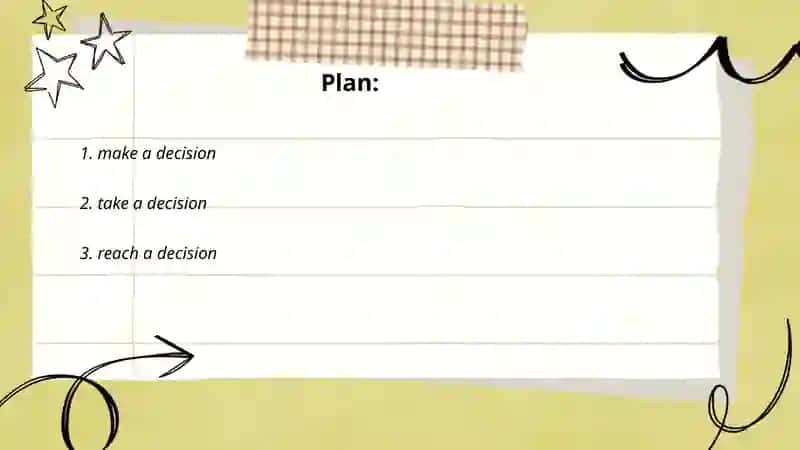 Collacations for decision 2