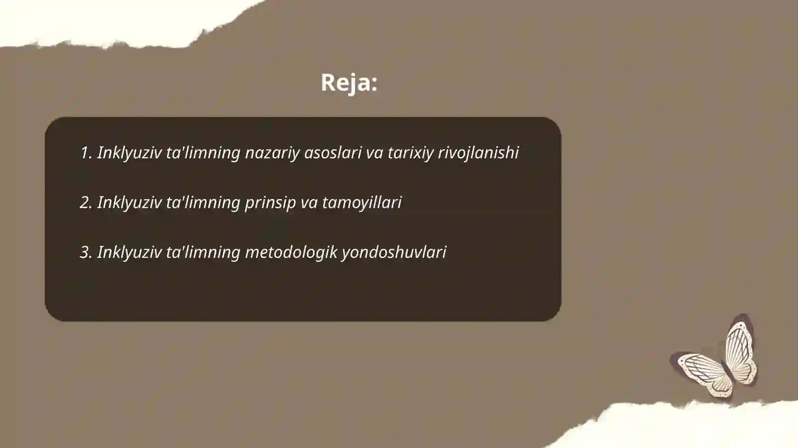 Inklyuziv taʼlimning metodalogik va nazariy asoslari 2