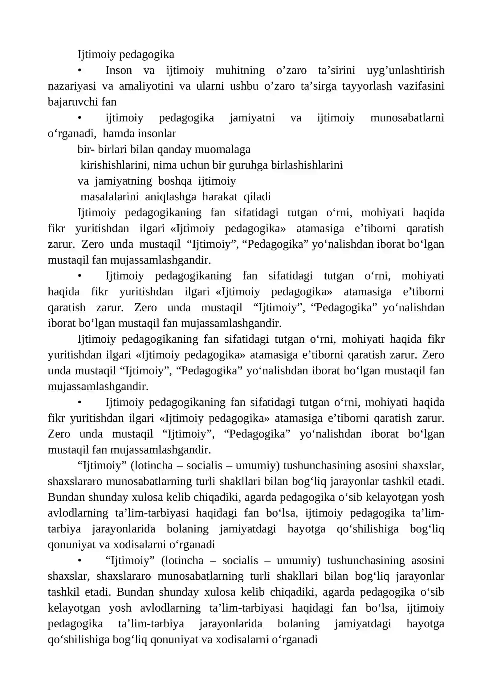 Ijtimoiy pedagogik faoliyat turlari 2