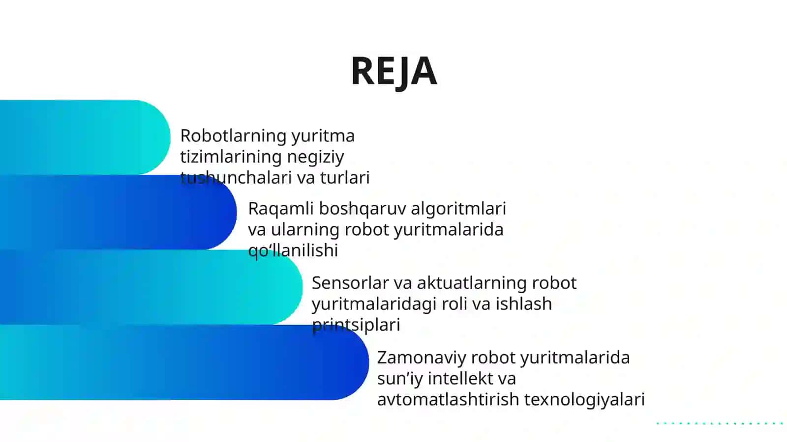 ROBOTLARNING YURITMALARI 2