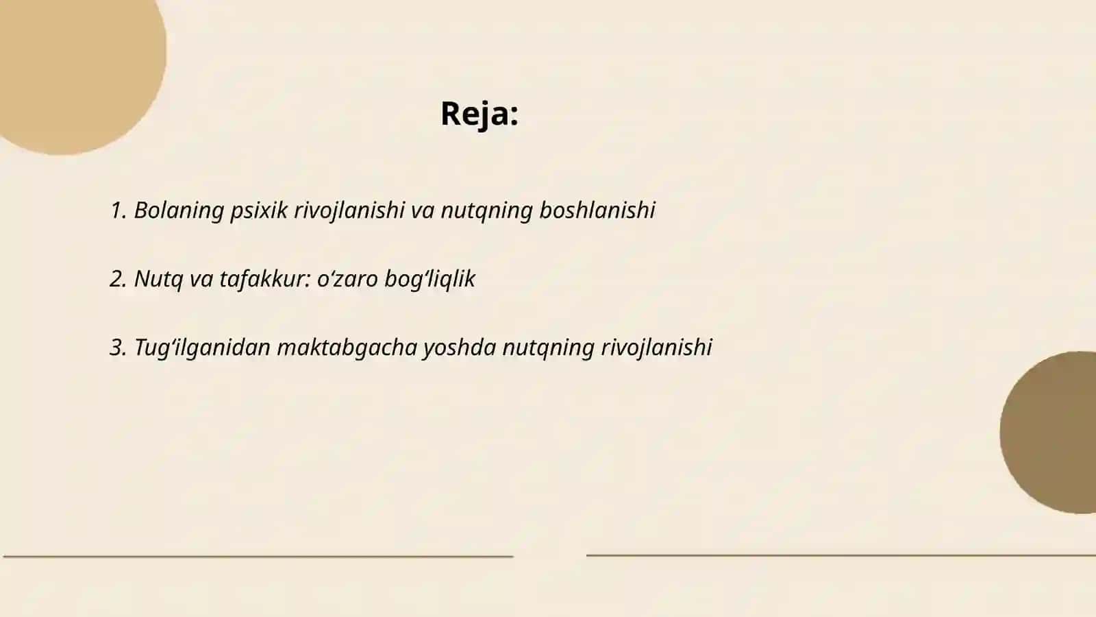 Bolaning psixik rivojlanishida nutqining rolini yoritish 2