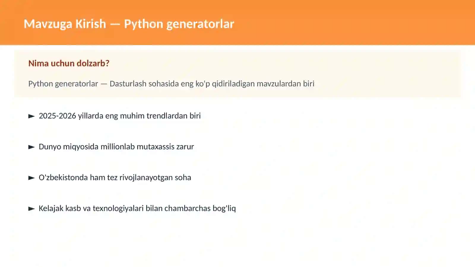 Python generatorlar 2