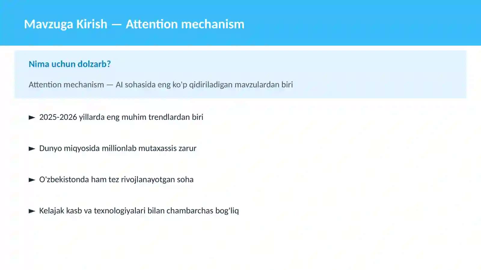 Attention mechanism 2