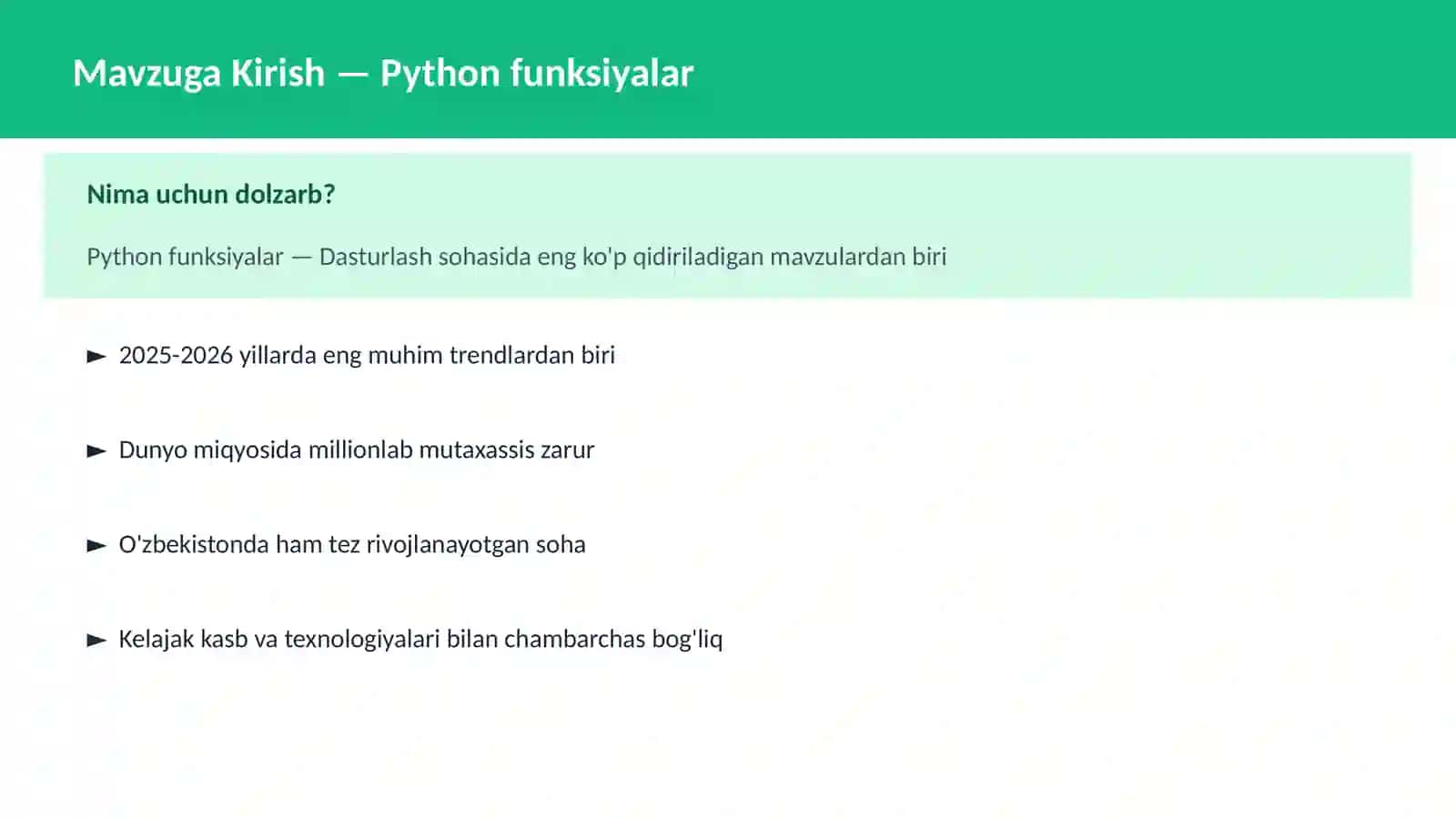 Python funksiyalar 2