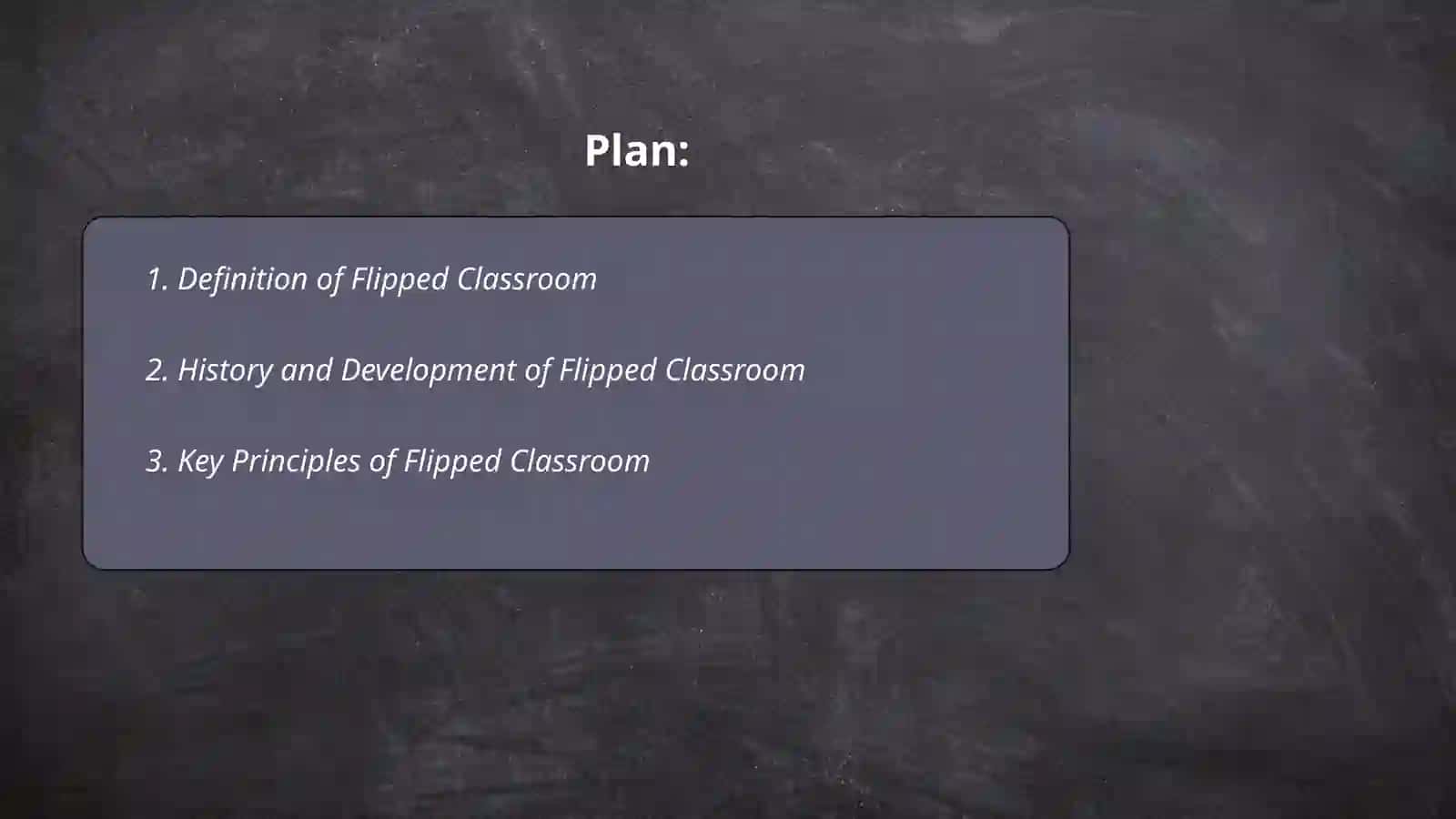 Flipped classroom (model) 2