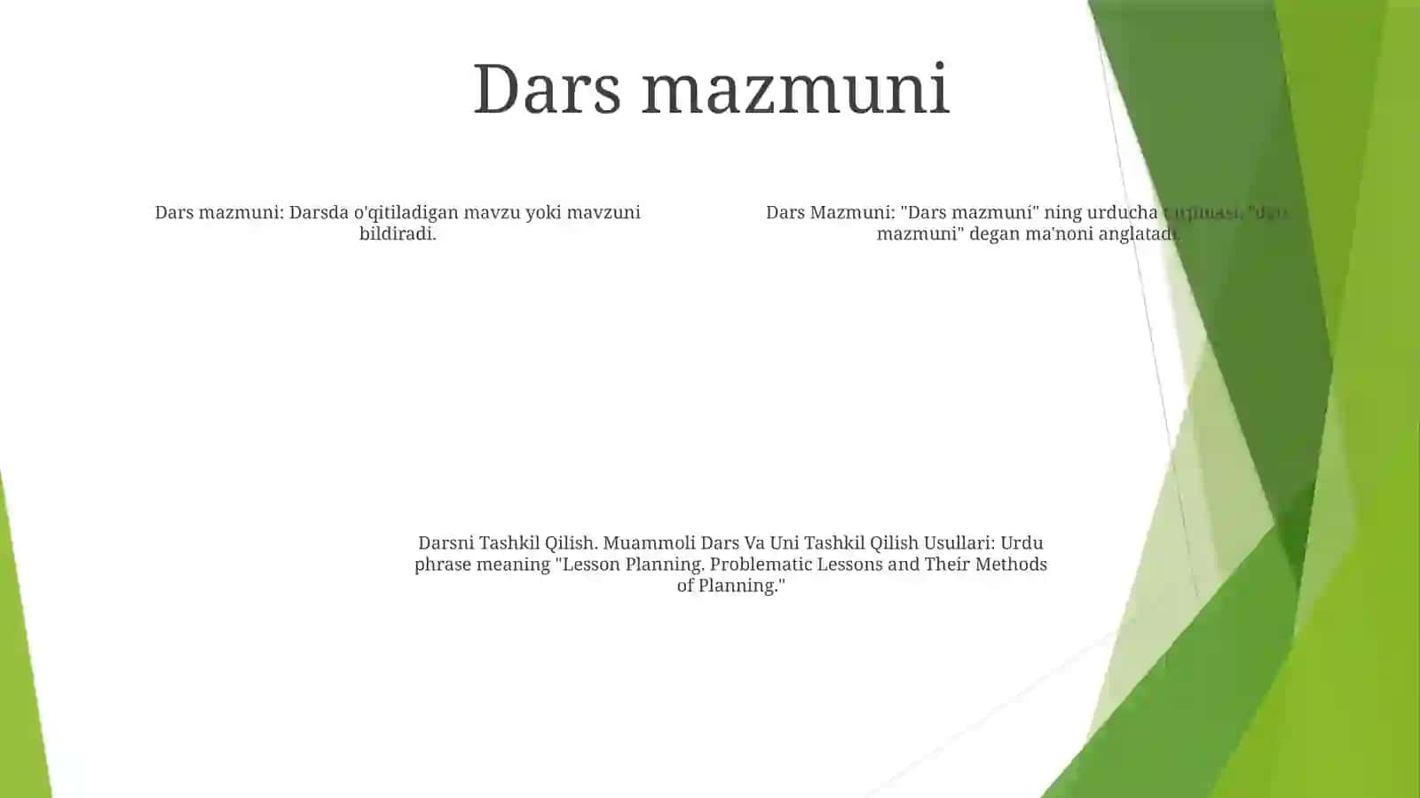 Dars Mazmuni 3