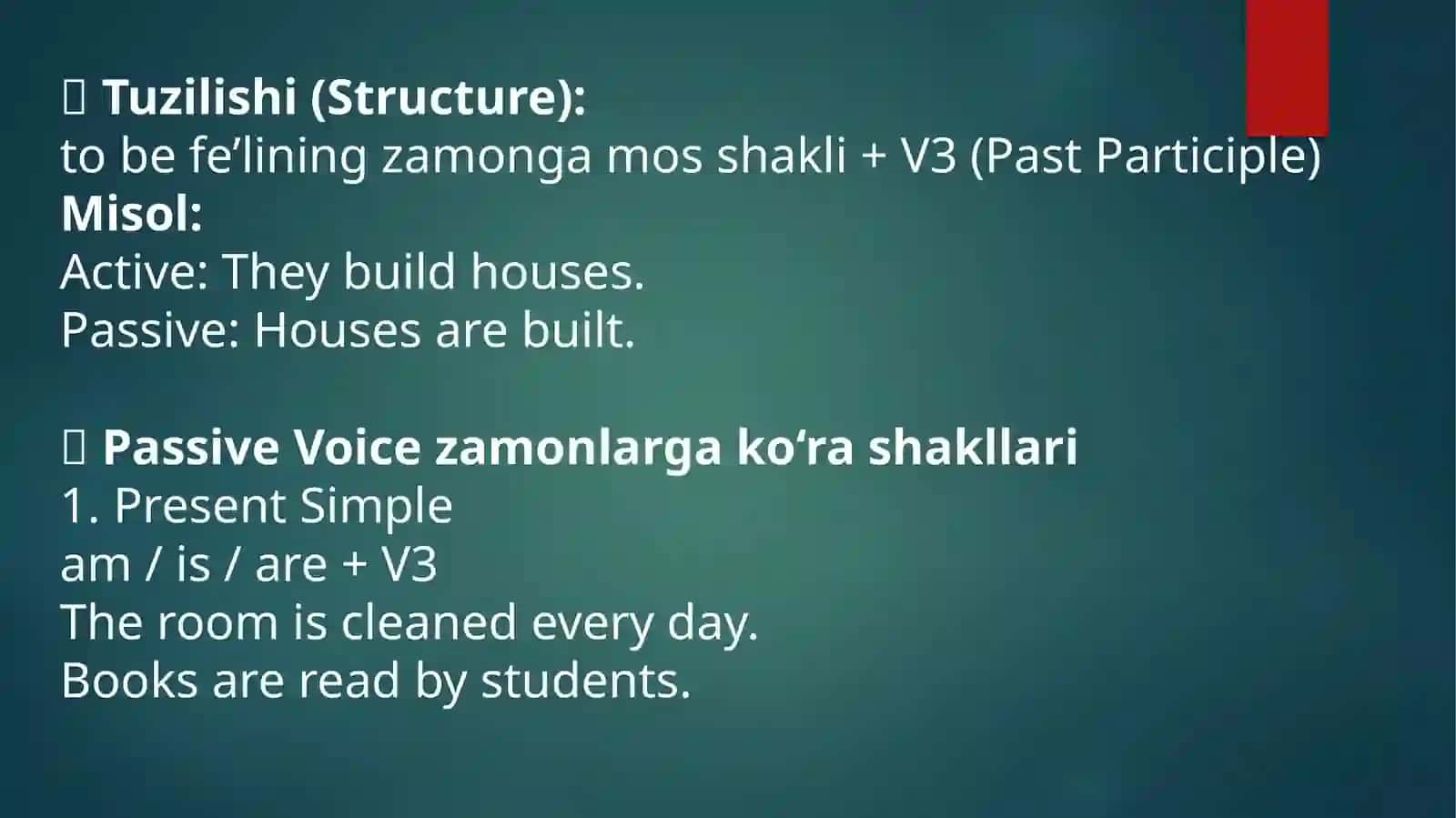 Passive Voice 3
