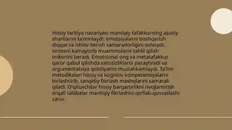 Hissiy tarbiya orqali mantiqiy tafakkurni rivojlantirish 3