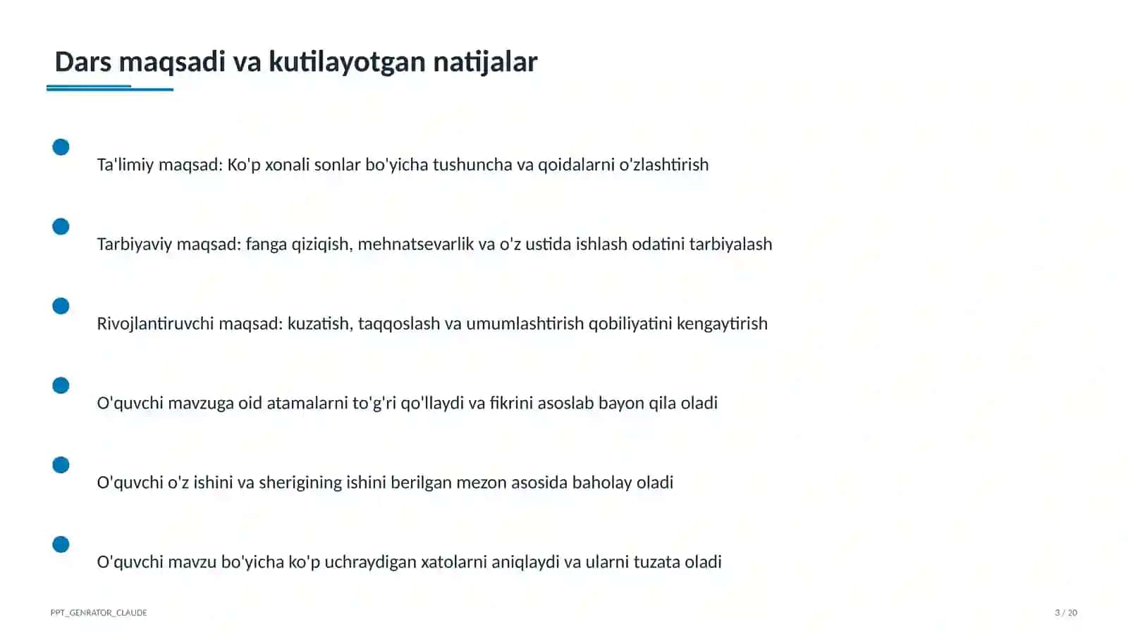 Ko'p xonali sonlar (4-sinf) 3