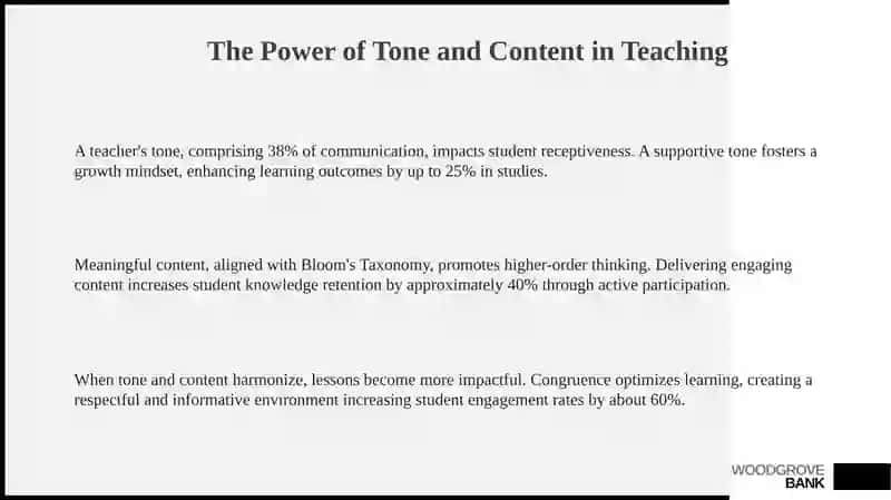 The Power of Tone and Content in Teaching 3