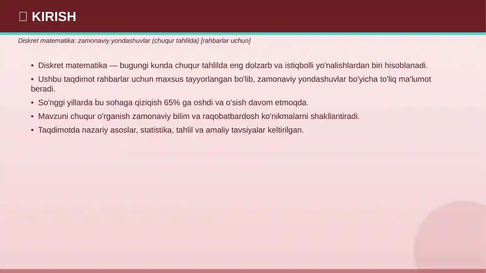 DISKRET MATEMATIKA 3