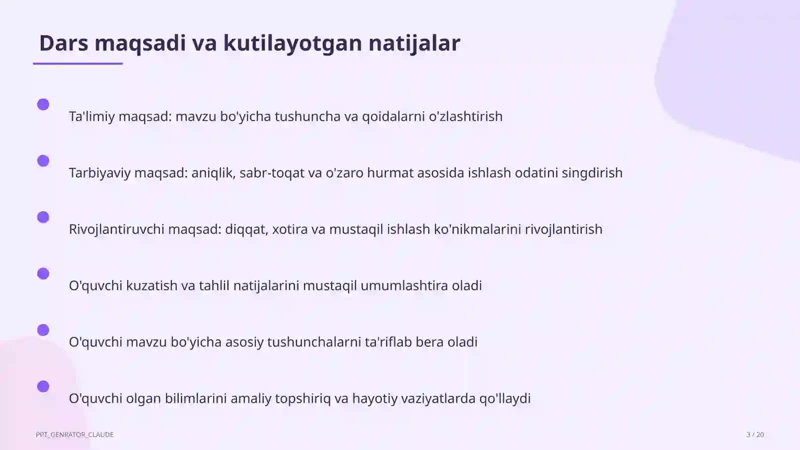 Sinf rahbarining yillik ish rejasi 3