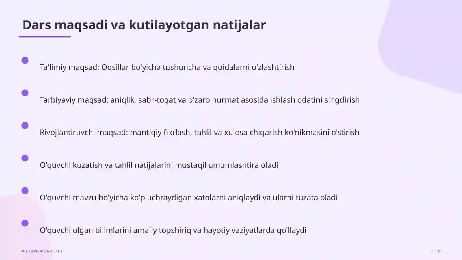 Oqsillar (11-sinf) 3
