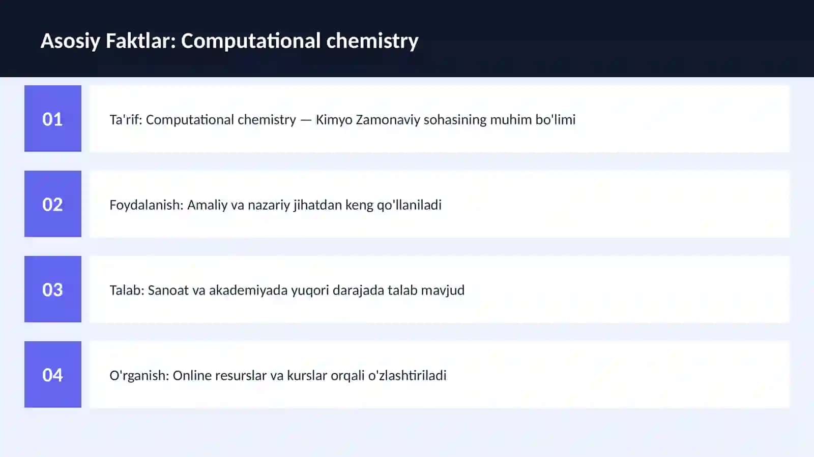 Computational chemistry 3