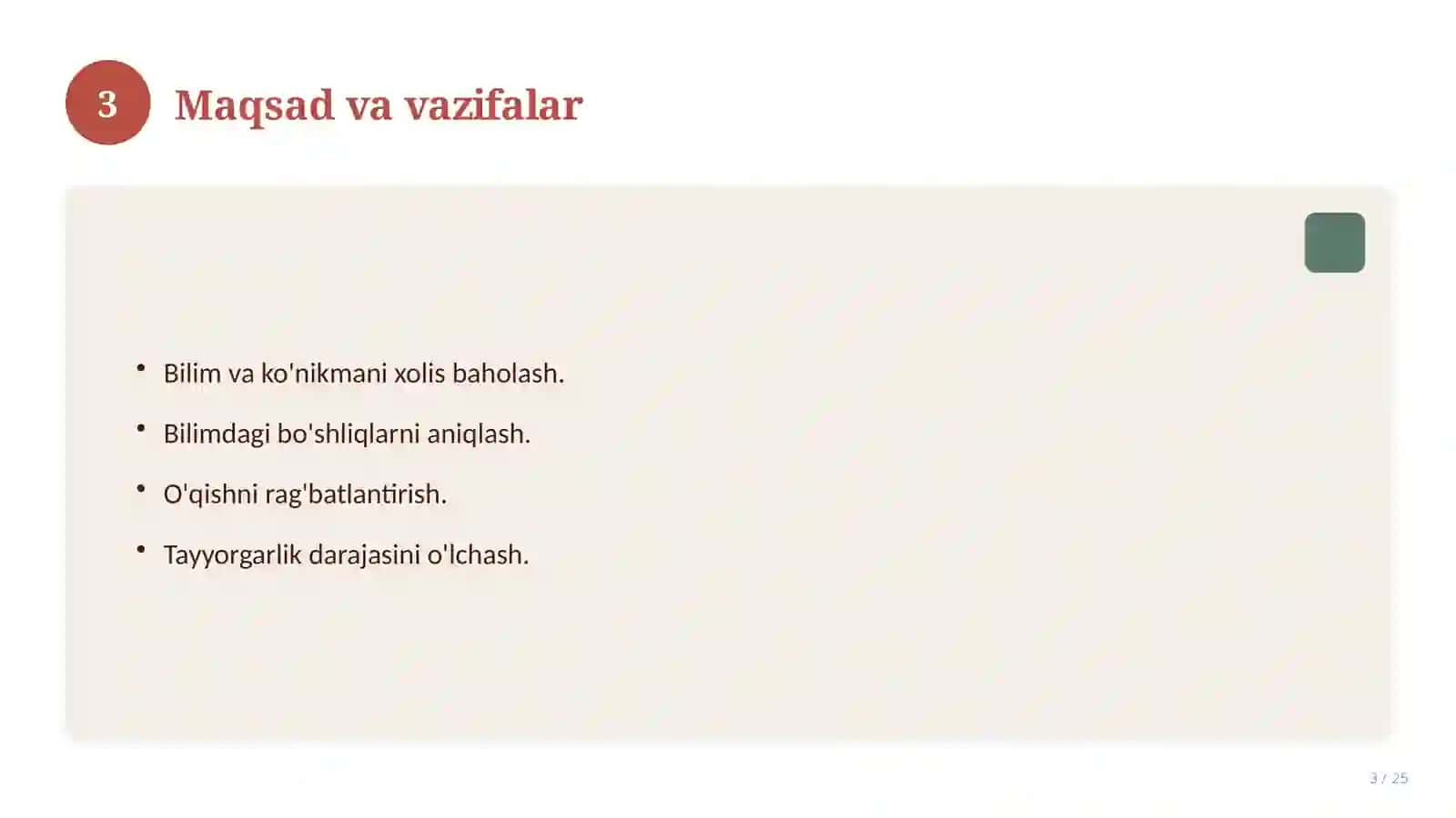 Musiqa madaniyati fanidan 10-sinf: mavzulashtirilgan nazorat ishi va tahlil 3