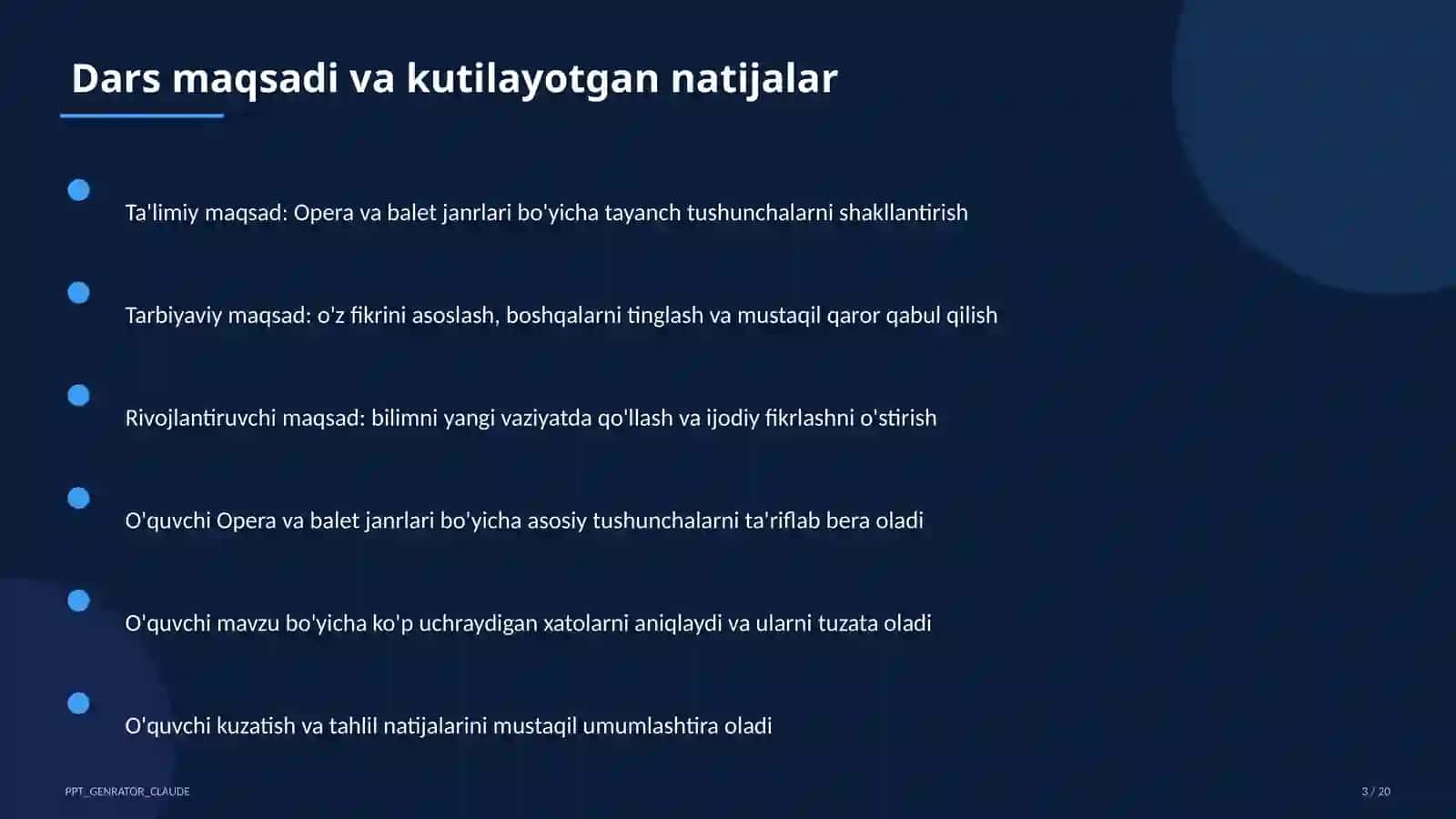 Opera va balet janrlari (6-sinf) 3