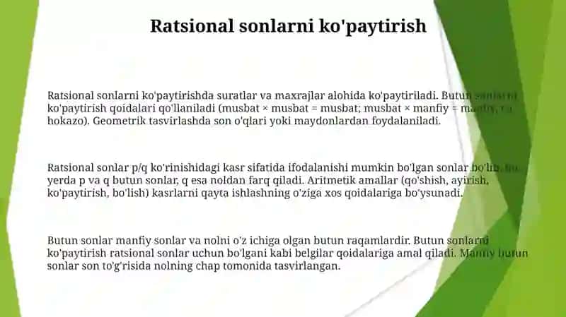 Ratsional sonlar 3