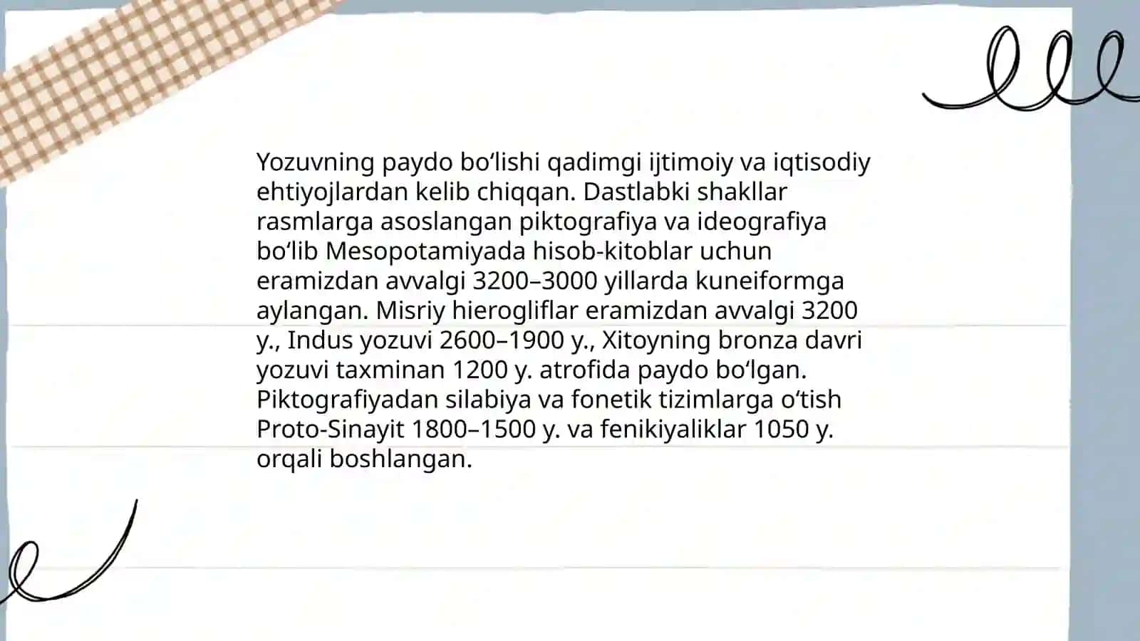 Yozuv tarixi 3